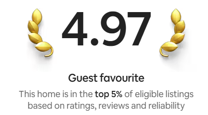 Airbnb Top 5% Guest Favourite